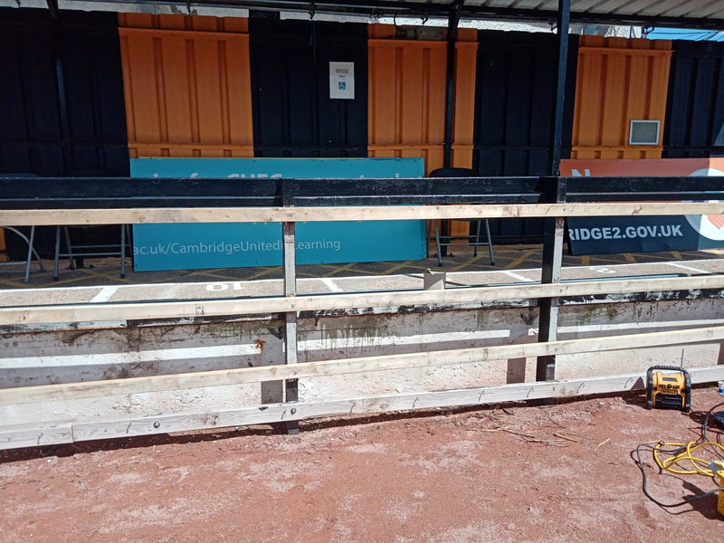 Barrier testing started within the stadium